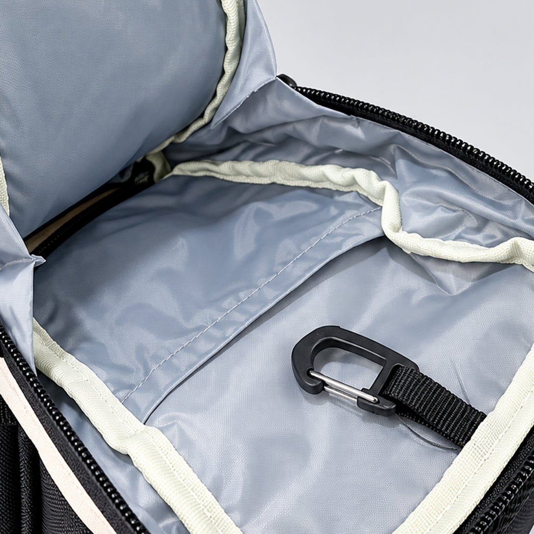 Interior pockets and key clip
